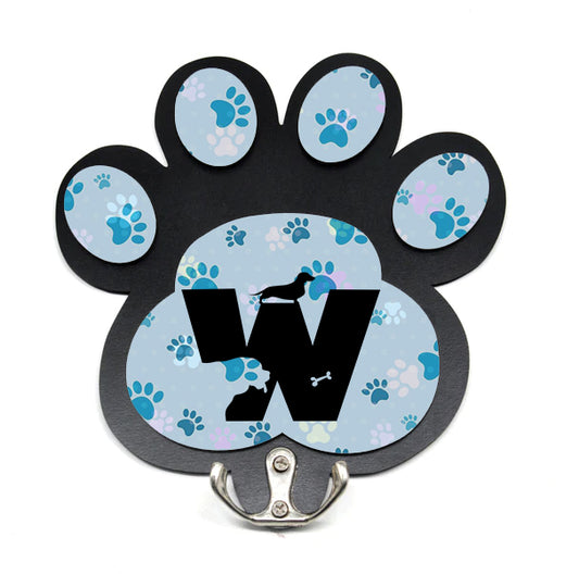 Letter W Dog Lead Hanger